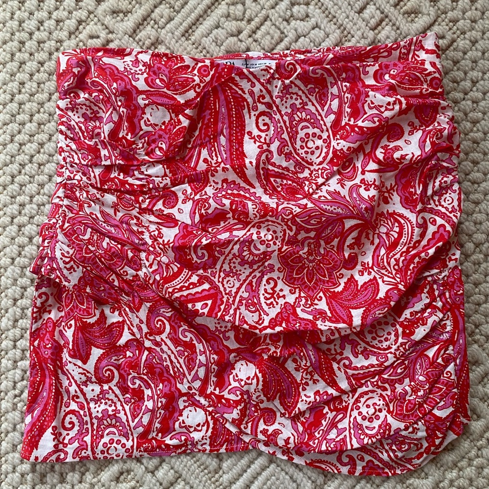 NWT: Zara Linen Mini Skirt